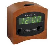 Westclox Prescott Cherry 80204 Clock Radio