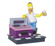 Novelty Simpson Jukebox  Clock Radio