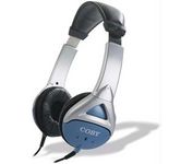 Coby Digital Stereo Headphones w/Earphones & Carrying Case